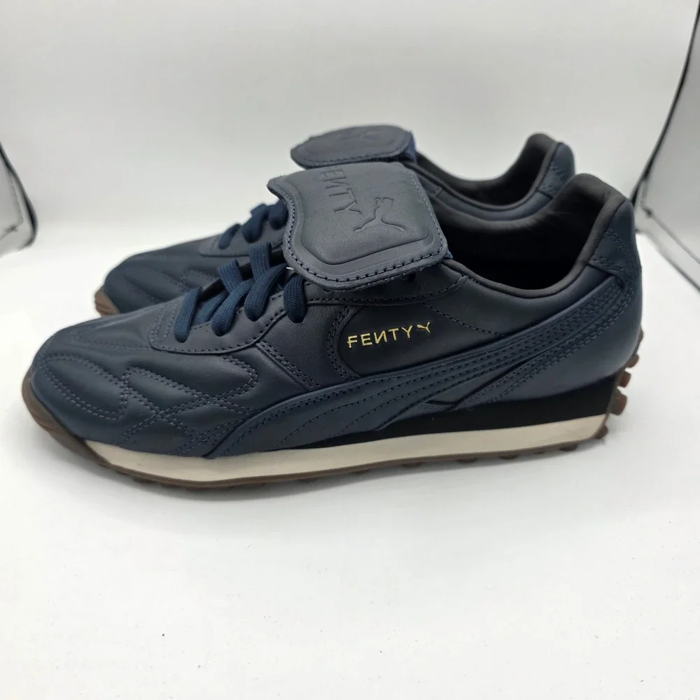 NWOB Puma Fenty x Avanti VL Rihanna Club Navy Leather Shoes Women 9 399262-01